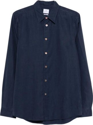 Paul Smith Regular Fit Shirt - Heren - Casual Overhemden - Blauw - XL - Overhemden