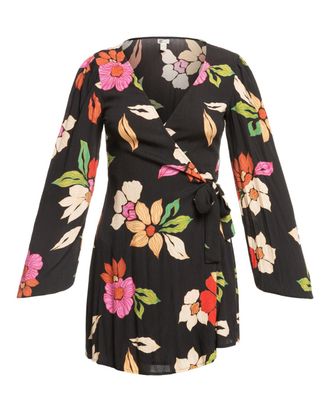 Billabong Minikleid BILLABONG Hot Romance, Damen, Gr. XS, US-Gr&ouml;ssen, schwarz (off schwarz), Obermaterial: 100% Viskose;, Kleider Minikleid