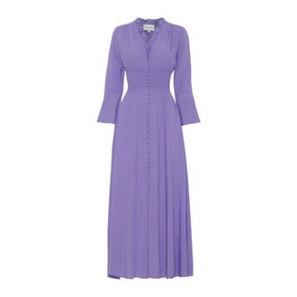 Americandreams Sally Long Dress - Dames - Maxi kleedjes - Paars - M - Kleedjes