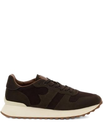 Boggi Milano suede logo-detail sneakers - Brown