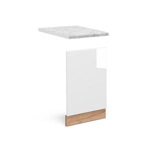 Vicco Panel Frontal Fame-line, Blanco Alto Brillo, 45 Cm, Et M&aacute;rmol