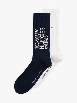 Tommy Hilfiger 2-Pack Logo Mesh Panel Socks