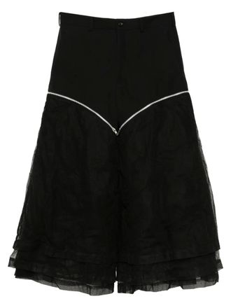 Comme Des Garçons patchwork pants - men - Linen/Flax/Wool - M - Black