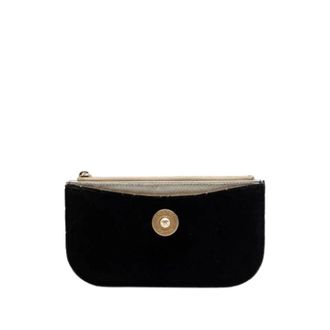 Chanel Pre-owned Velvet Pouch - Dames - Pre-owned - Zwart - Maat: ONE Size Velours