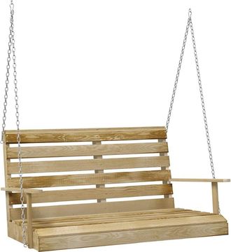 vidaXL Banco Balanc&iacute;n Madera De Pino Impregnada 110 Cm Vidaxl