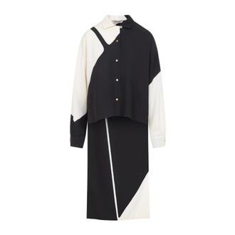 Alberta Ferretti Twill Shirt - Dames - Overhemden - Veelkleurig - XS - Overhemden