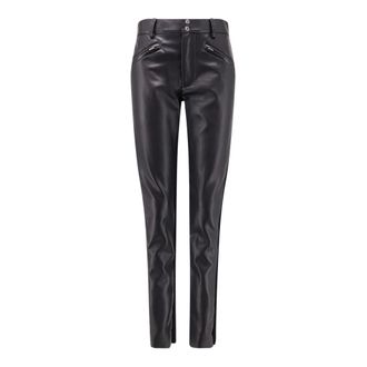 sacai Imitatieleren broek - Dames - Broeken - Zwart - Maat: M Polyamide