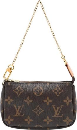 Louis Vuitton Pre-owned Mini Bags, female, Brown, Size: ONE SIZE Pre-owned Chain Handle Bag