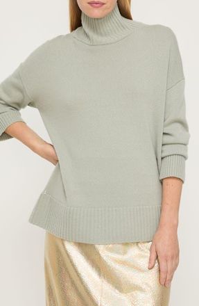 Lafayette 148 New York M&eacute;lange Cashmere Sweater in Mist Grey at Nordstrom, Size X-Small