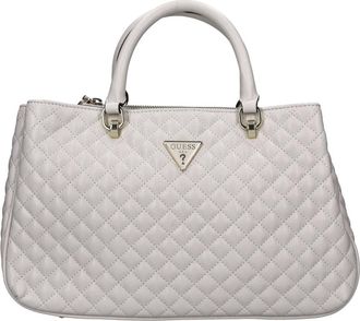 Guess Tassen, Dames, Wit, ONE Size, Leer, Nep lederen tas
