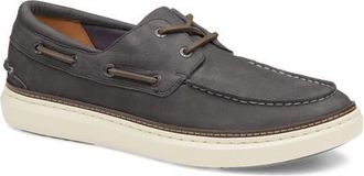 Johnston & Murphy McGuffey 2 Moc Toe Boat Shoe in Gray Nubuck at Nordstrom, Size 10.5