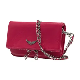 Zadig&Voltaire Womens Crossbody Bag Pink Calfskin