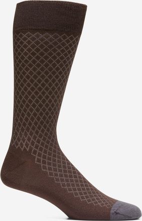 Cole Haan Mens Warm Shield Dress Crew Socks - Brown