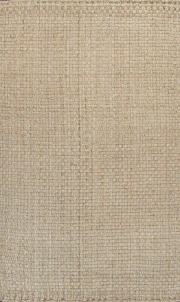Jonathan Y Designs Estera Hand Woven Boucle Chunky Jute Area Rug in Ivory at Nordstrom, Size 5Ft 0In X 8Ft 0In