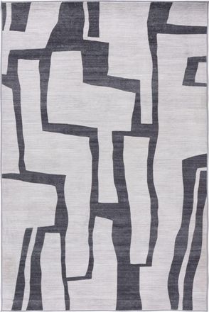 LALEE Waschbarer Design Teppich Vegas 203 - Silver