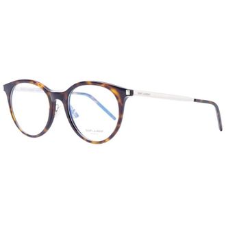 Saint Laurent Unisex Tortoise Rectangular Eyeglass Frames Sl268 003 - 50