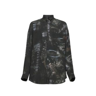 Balenciaga Casual Shirts, male, Multicolor, Size: S Cocoon Shirt