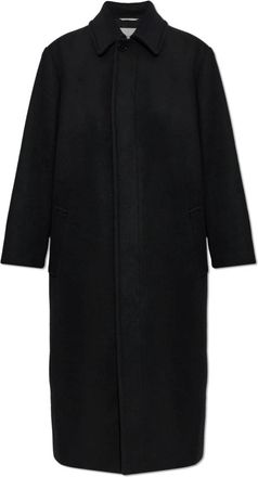 Balenciaga Jassen, Heren, Zwart, L, Wol, Wool Coat
