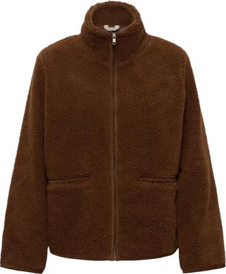 Part Two Fleecejack - Dames - Fleece jassen - Bruin - 3XL - Fitness