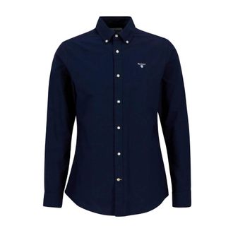 Barbour Oxford Shirt - Heren - Casual Overhemden - Blauw - M - Katoen - Overhemden