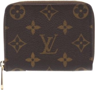 Louis Vuitton Beige Brown Monogram Monogram Coin Purse/Coin Case (Pre-Owned)