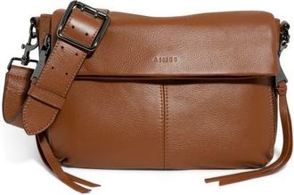 Aim&eacute;e Bali Double Entry Crossbody Bag in Chestnut at Nordstrom