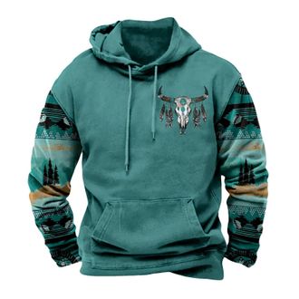 Generic Mens Hoodies Graphic Print Sweatshrits Pullover Hoodie with Pocket Retro Long Sleeve Hoody Gym Sports Running Winter Hooded Hippie Tops Drawstring Pat