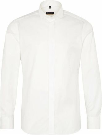 Eterna Heren, Overhemden, Beige, Maat: XL Katoen