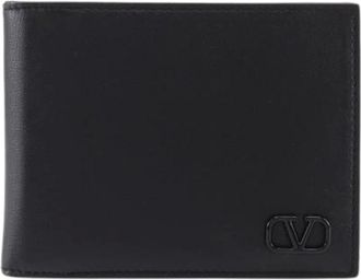 Valentino Pre-owned Wallets, male, Black, Size: ONE SIZE Pre-owned Calf Money Clip Wallet