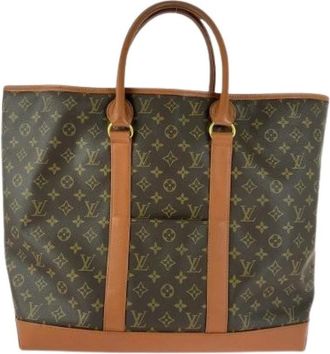Louis Vuitton Pre-owned Tote Bags, male, Brown, Size: ONE SIZE Pre-owned Canvas totes
