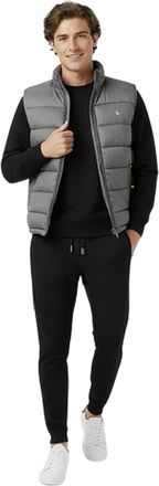 Jack Wills Kershaw lichtgewicht heren-puffervest (Granietgrijs)