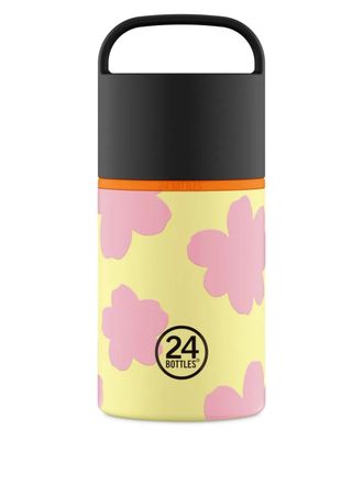 24 Bottles floral handle spin bottle (480ml) - unisex - stainless steel/Silicone - One Size - Yellow