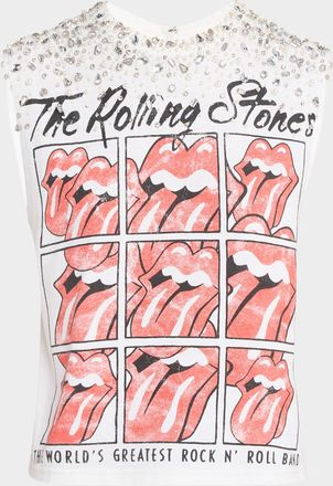 Alice & Olivia Micah Embellished Muscle Tank