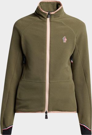 Moncler Fleece Zip-Up Sweatshirt