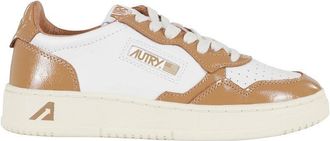 Autry White/Caramel Medalist Low Women Sneakers