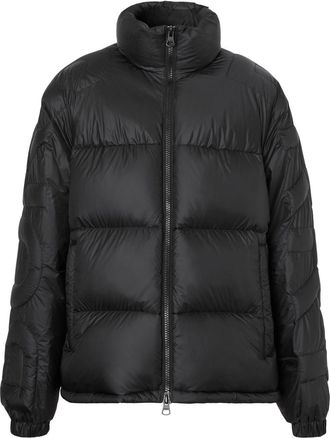 Burberry quilted zip-up jacket - men - Goose Down/Polyamide/Polyester/Feather - L - Black