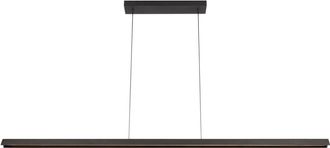 Lucide L&aacute;mpara colgante de madera con 1 led integrado, negro