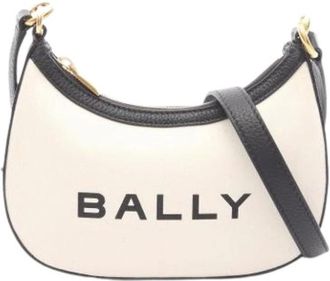 Bally Pre-owned Shoulder Bags, female, Beige, Size: ONE SIZE Pre-owned Canvas Shoulder Bag