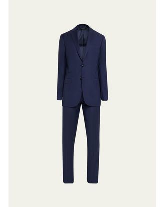Giorgio Armani Mens Soft Virgin Wool Two-Piece Suit