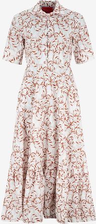 La DoubleJ Besticktes langes Popelinehemdkeid San Pietro Fern