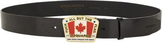 Dsquared2 Canadian Flag License Plate Belt-Uomo