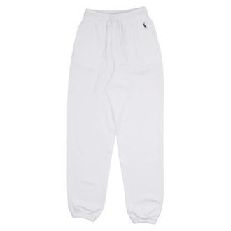Polo Ralph Lauren Sweatpants, female, White, Size: 2XS Pony-embroidered Sweat Pants