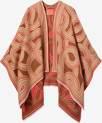 La DoubleJ Strickponcho mit geometrischem Muster Soul