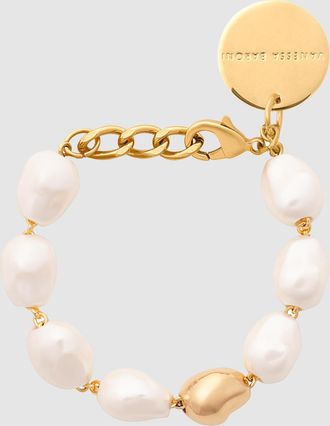 Vanessa Baroni Bracelet Organic Pearl Perle Doré
