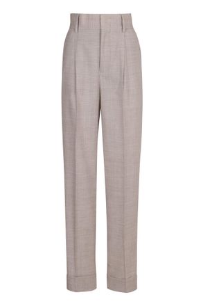 Philosophy di Lorenzo Serafini Melange Light Grey Stretch Wool Blend Pant