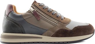 Ambitious Temple Zip-Sneaker - Heren - Sneakers - Bruin - 45 EU - Leer - Schoenen