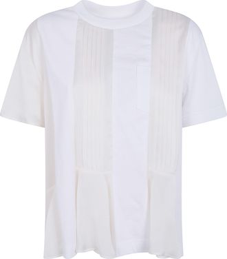 sacai Satin X Cotton Jersey T-Shirt