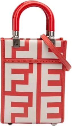 Fendi Pre-owned Mini Bags, female, Multicolor, Size: ONE SIZE Pre-owned Sunshine Shopper Tote