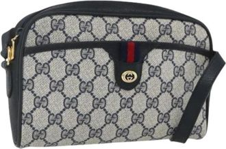 Gucci Pre-owned Plastic Cross Body Bag - Dames - Vintage Schoudertas - Blauw - ONE Size - Vintage