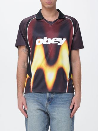 Obey T-shirt stampata Obey in jersey